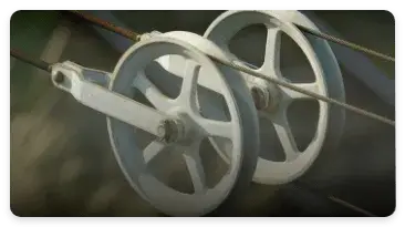 aircraft control pulleys